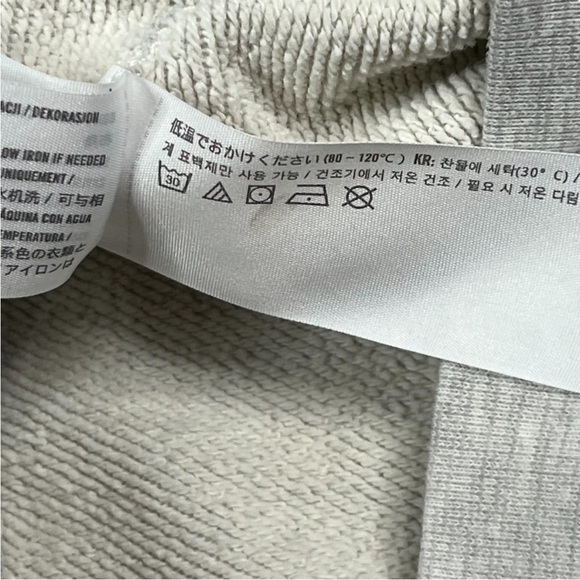 Abercrombie & Fitch Large Gray Logo Crew Neck Pullover Sweatshirt - Picture 8 of 10